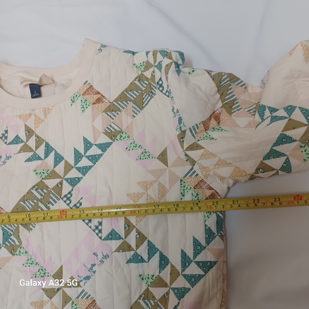 Universal Thread Women Size S Cream Quilted Sweatshirt - Picture 13 of 15